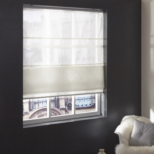 Store bateau tamisant lurex elfi Blanc