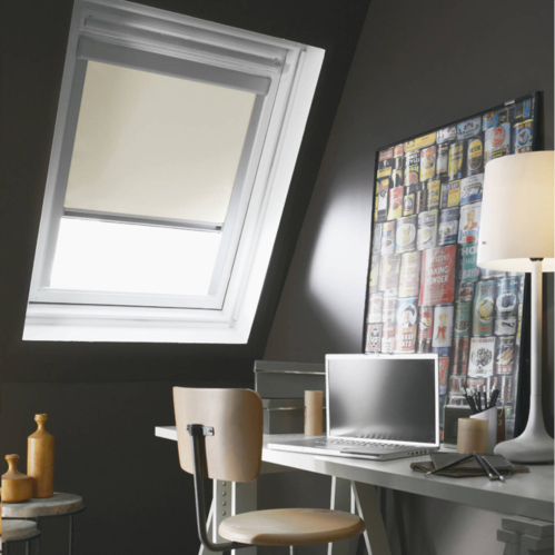 Store Enrouleur Occultant Beige compatible VELUX®