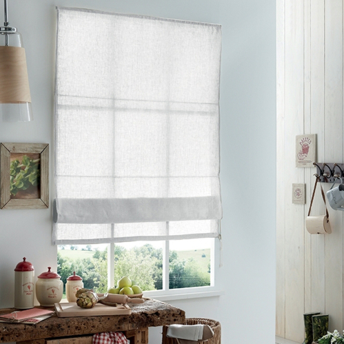 Store bateau tamisant panama à chaînette - Blanc