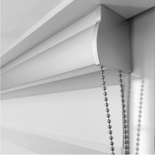 Store enrouleur jour nuit blanc alutech avec coffre - gamme Must