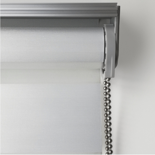 Store enrouleur jour nuit chic prêt-à-poser blanc - gamme Must