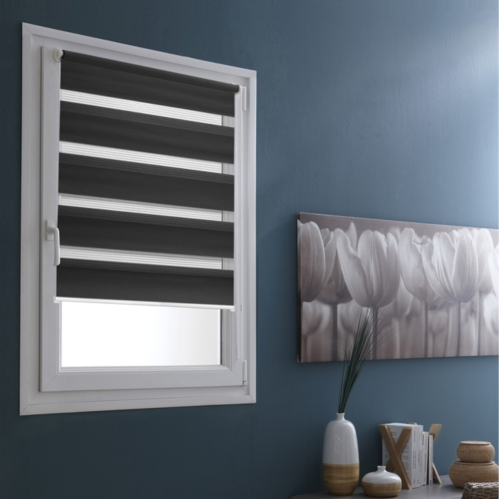 Lot de 2 Stores Jour Nuit Basiques