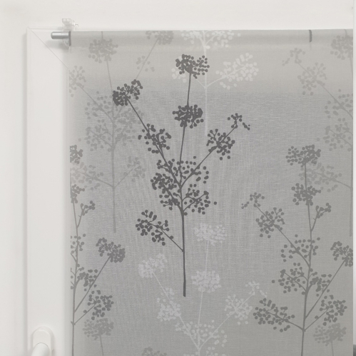 Vitrage tamisant motifs graminées