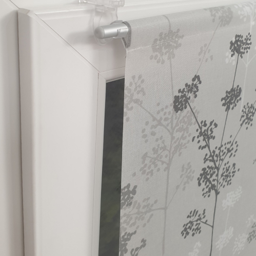 Vitrage tamisant motifs graminées