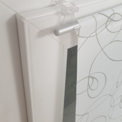 Vitrage tamisant motif zigzag