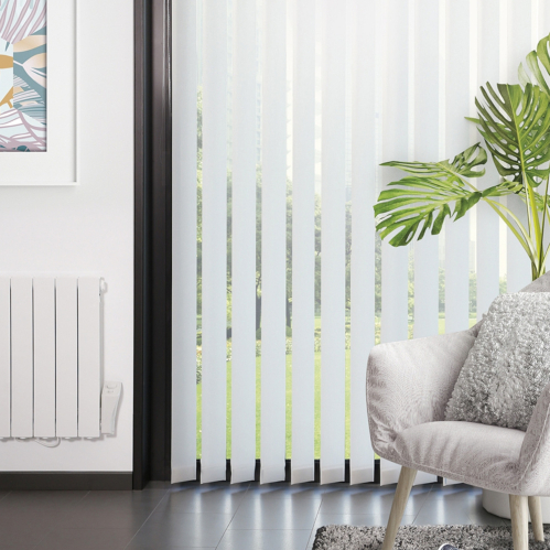 Lot de 9 lamelles verticales 127mm sans chainette basse pour store californien