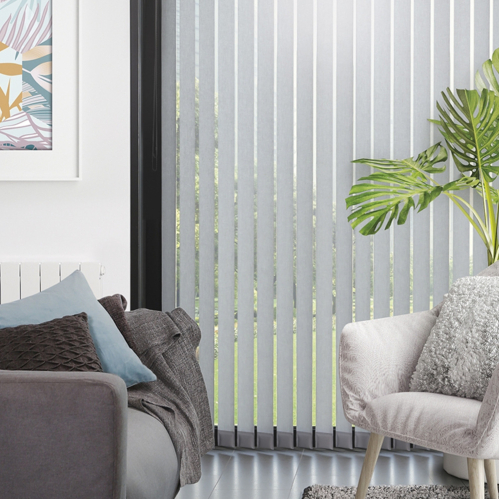 Lot de 9 lamelles verticales 127mm sans chainette basse pour store californien