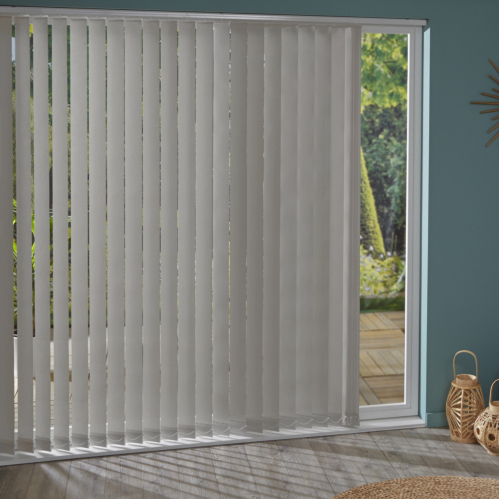 Lot de 5 lamelles verticales 89mm unies pour store californien