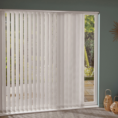 Lot de 5 lamelles verticales 89mm unies pour store californien