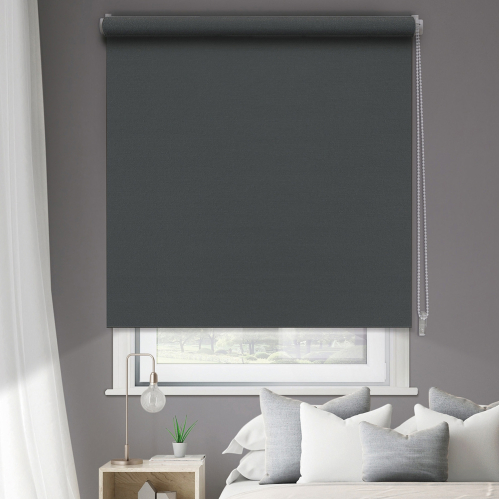 Store enrouleur occultant uni h250cm - Gris anthracite