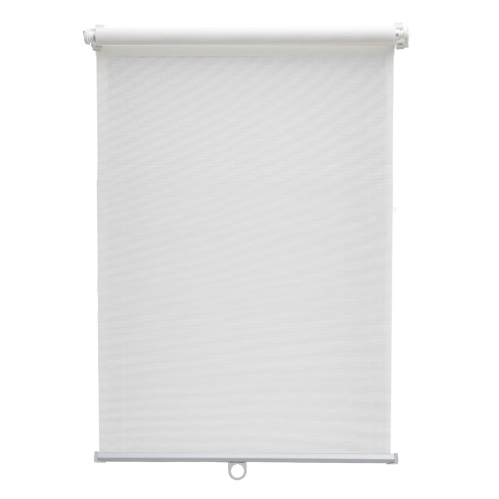 Store enrouleur voile automatique sans percer - Blanc