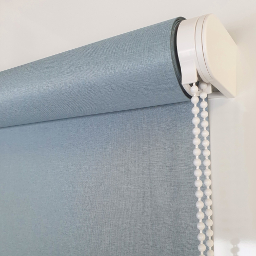 Store enrouleur occultant tissu double face - Bleu glacier
