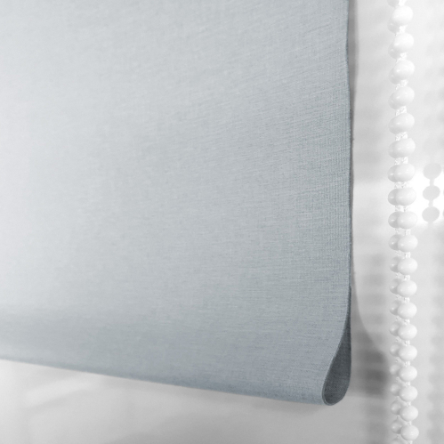 Store enrouleur occultant tissu double face - Gris bleuté