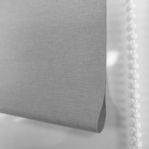 Store enrouleur occultant tissu double face - Gris