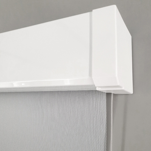 Store enrouleur extérieur screen motorisé - Blanc