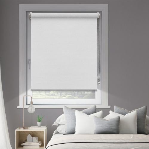Store enrouleur occultant sans percer gamme Must - Blanc