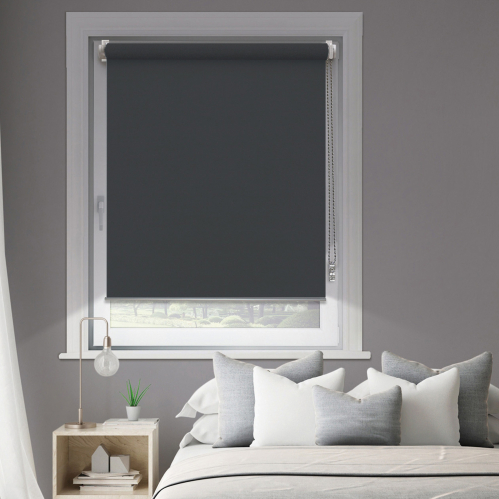Store enrouleur occultant sans percer gamme Must - Gris anthracite