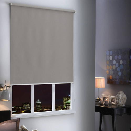 Store enrouleur occultant sans percer gamme Must - Gris poivre