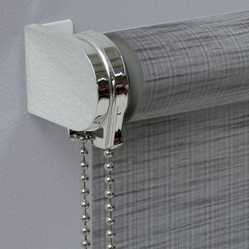 Store enrouleur voile texturé lurex gamme Must - Gris