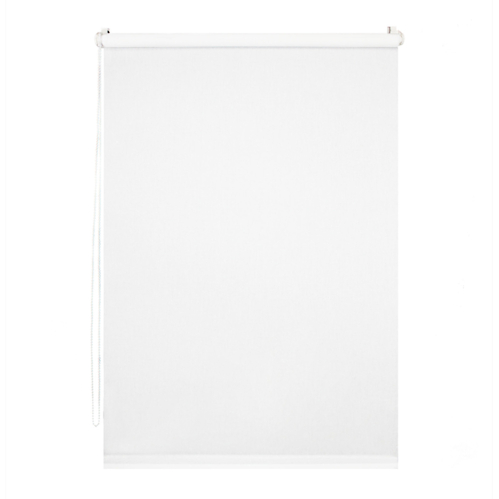 Store enrouleur voile blanc sans percer