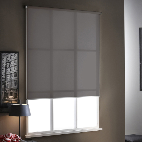 Store enrouleur tamisant E-roll motorisé - Gris