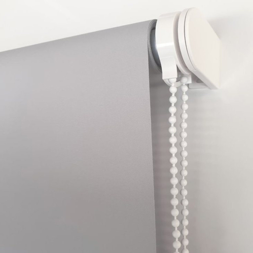 Store enrouleur occultant thermique revers alu h190cm - Gris