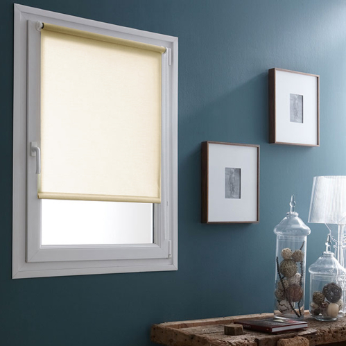 Store enrouleur tamisant sans percer - Beige