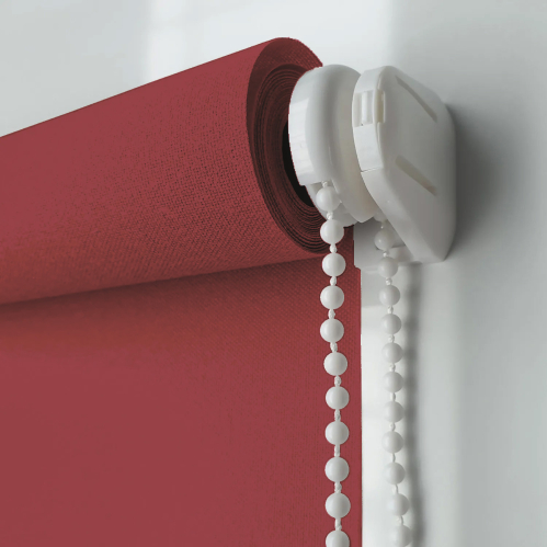 Store enrouleur tamisant sans percer - Rouge cerise