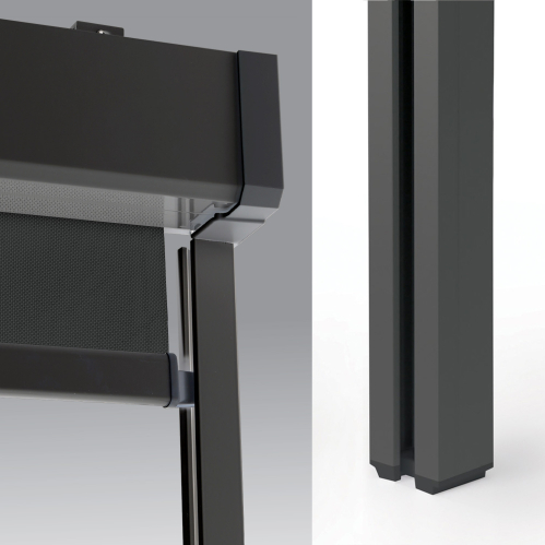 Coulisse pour store extérieur motorisé - gris anthracite