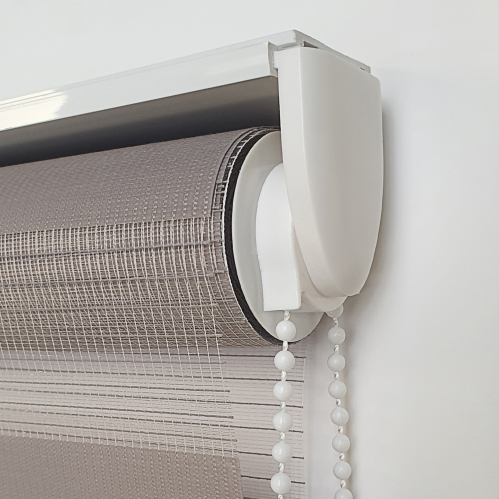 Store Jour Nuit Enrouleur Taupe sans percer