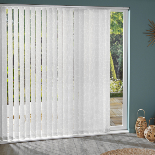 Lot de 5 lamelles verticales 89mm motifs écailles pour...