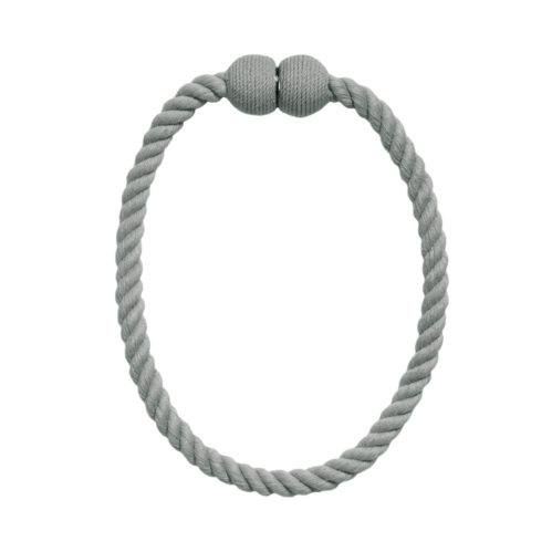 Embrasse lien aimanté en corde - V.créations - Gris