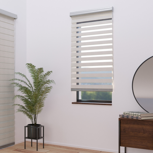 Store enrouleur jour nuit lin alutech avec coffre - gamme Must