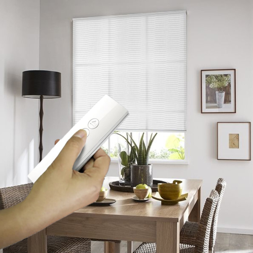 Pack store enrouleur tamisant motif structuré + moteur