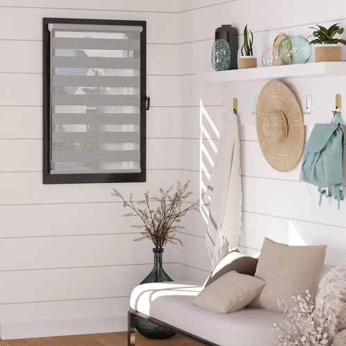 Lot de 2 stores jour nuit prêt-à-poser sans percer h250cm