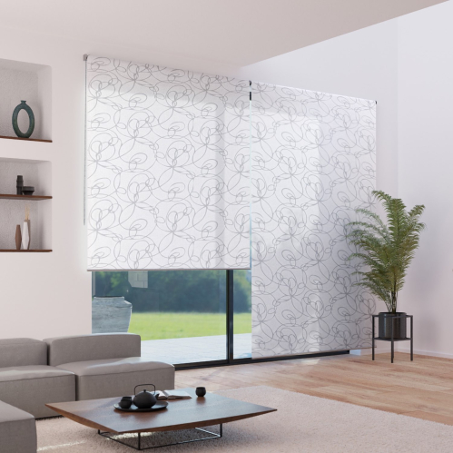 Store enrouleur tamisant motif zigzag - gamme Must