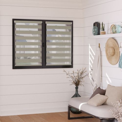 Lot de 2 stores jour nuit prêt-à-poser sans percer h250cm