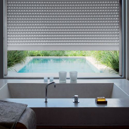 Volet roulant PVC recoupable avec motorisation filaire