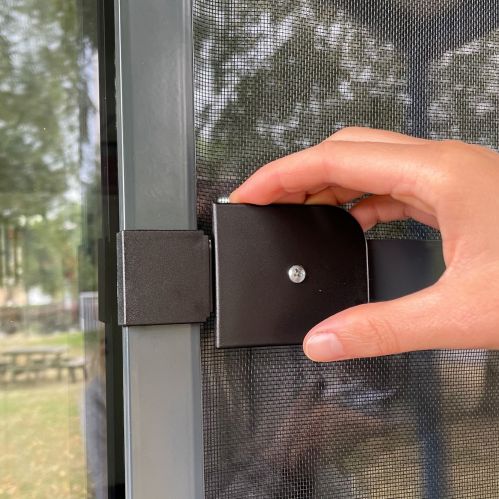 Moustiquaire porte battante aluminium pour porte - recoupable