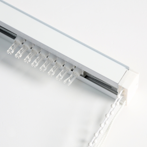 Rail pour lamelles verticales 89mm ouverture latérale