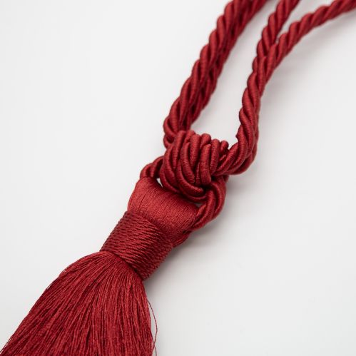 Embrasse à rideaux classique lien torsadé et pompon