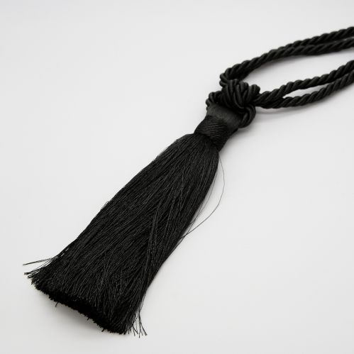 Embrasse à rideaux classique lien torsadé et pompon