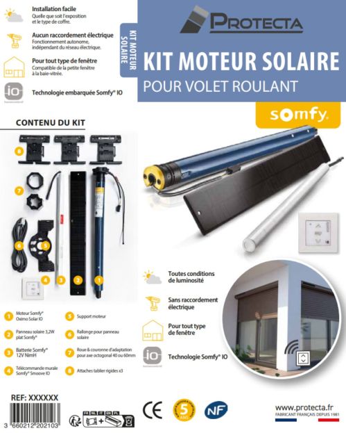 Kit motorisation somfy solaire