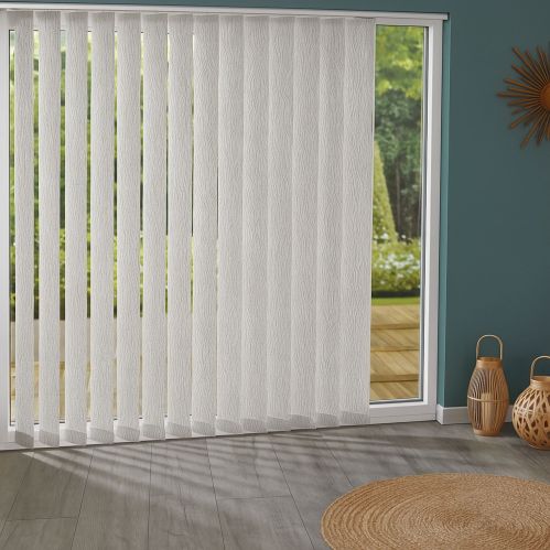 Lamelles 89mm motif Duncan blanc pour store californien