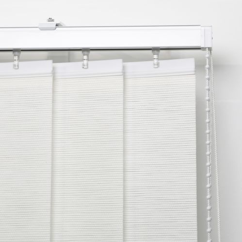 Lot de 5 lamelles verticales 89mm tamisantes paille sans chainette pour store californien