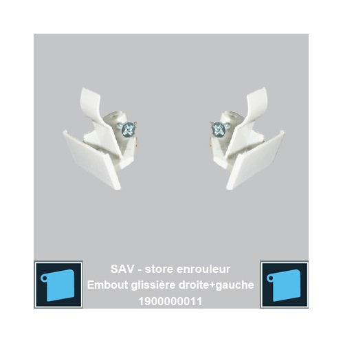 Embout glissiere Droite et Gauche
