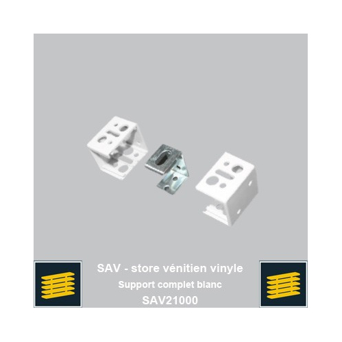 Support complet blanc pour venitien vinyle 25mm