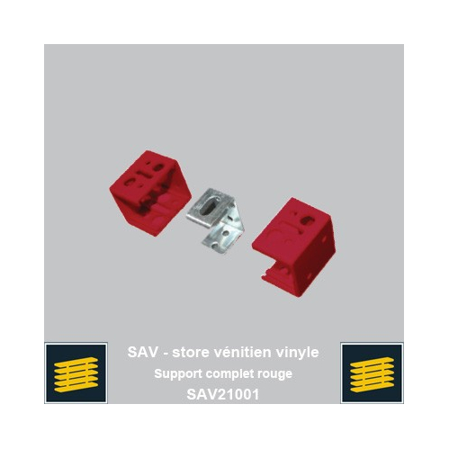 Support complet rouge pour venitien vinyle 25mm