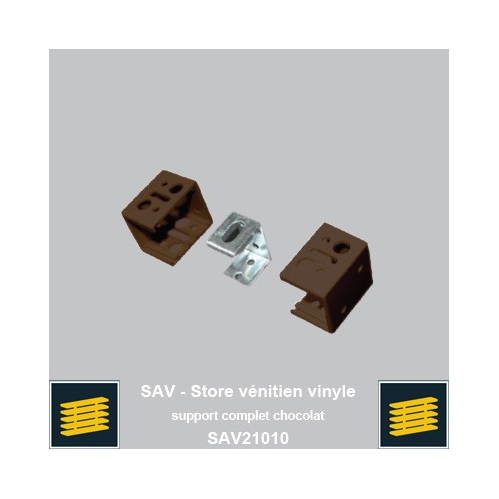 Support complet chocolat pour venitien vinyle 25mm