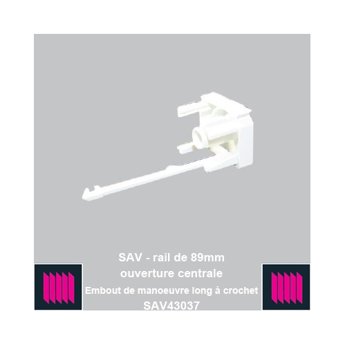 Embout de manoeuvre long a crochet
